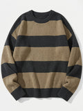 New Loose Bottoming Sweater Casual Versatile Striped Pullover